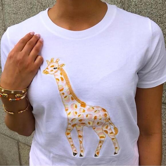 Other - French connection giraffe embroidered tee cute